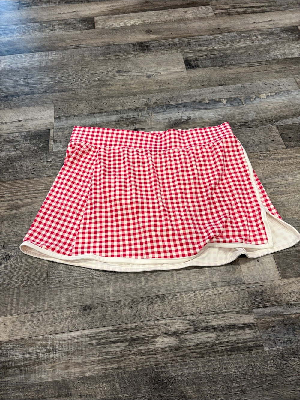 all in motion Red Gingham Skater Skirt